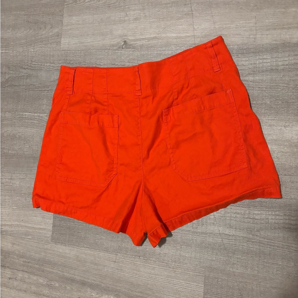 Maeve Anthropologie The Colette Shorts Size 32 Orange High Waisted Pockets Boho - Picture 2 of 6